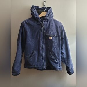 Carhartt Canvas Detroit Work Jacket Sherpa Lined